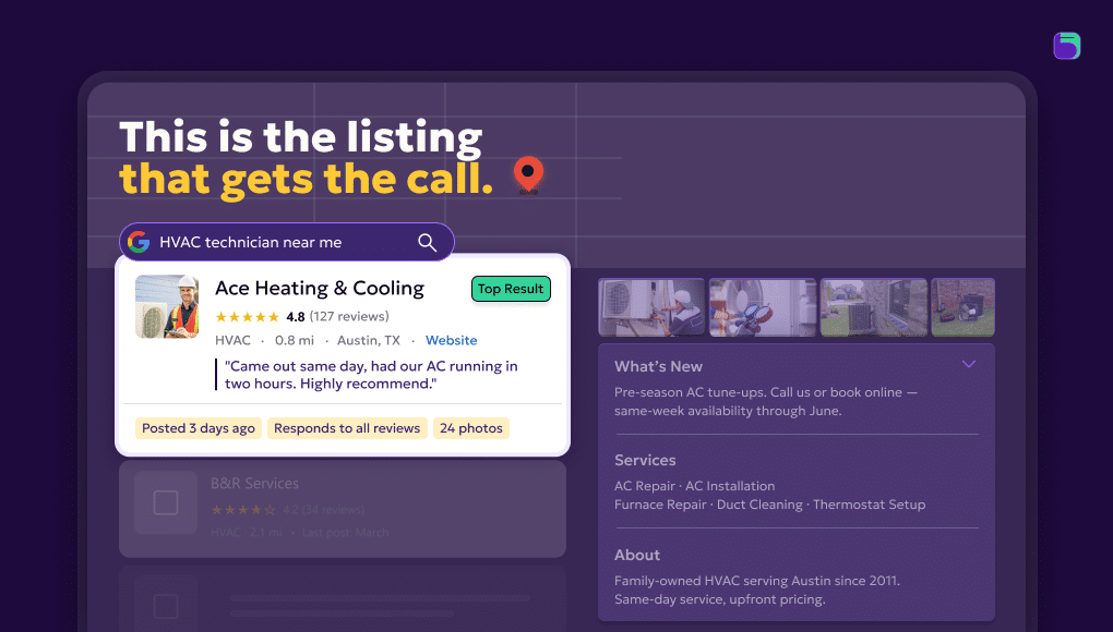 listing that gets the call